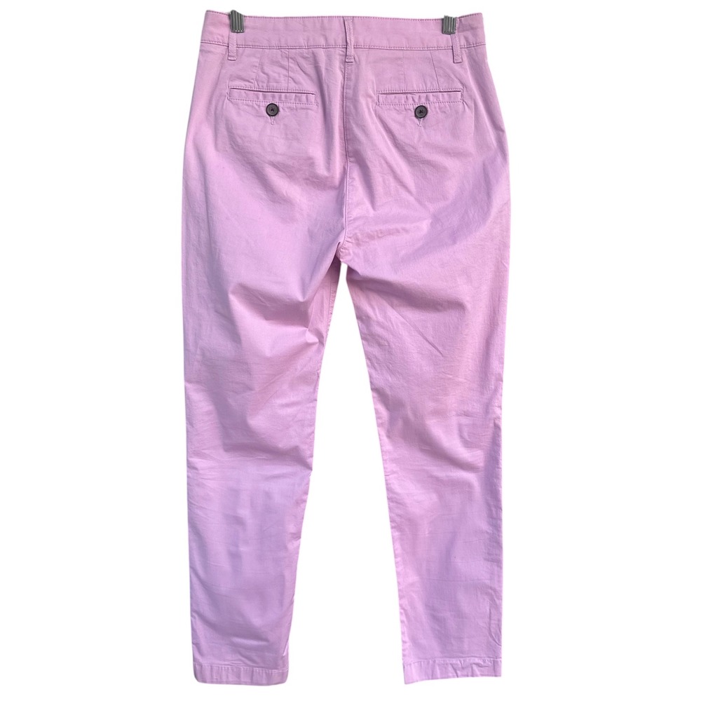Boden Pants Lilac Pink Cotton Blend Slim‎ Chino Trousers Womens Size 6R - Picture 2 of 7